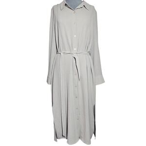 DNKY Button Up Belted Dress Size 12